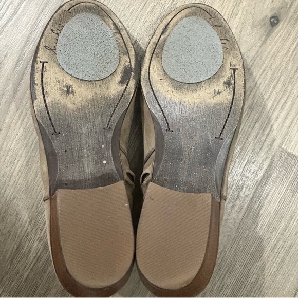 Sam Edelman Women’s Size 8.5 Ankle Boots Petty Putty Suede Bootie Beige Shoe - Picture 5 of 11